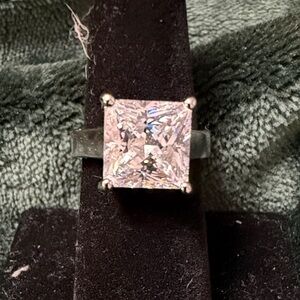 925 silver princess cut moissanite women’s ring